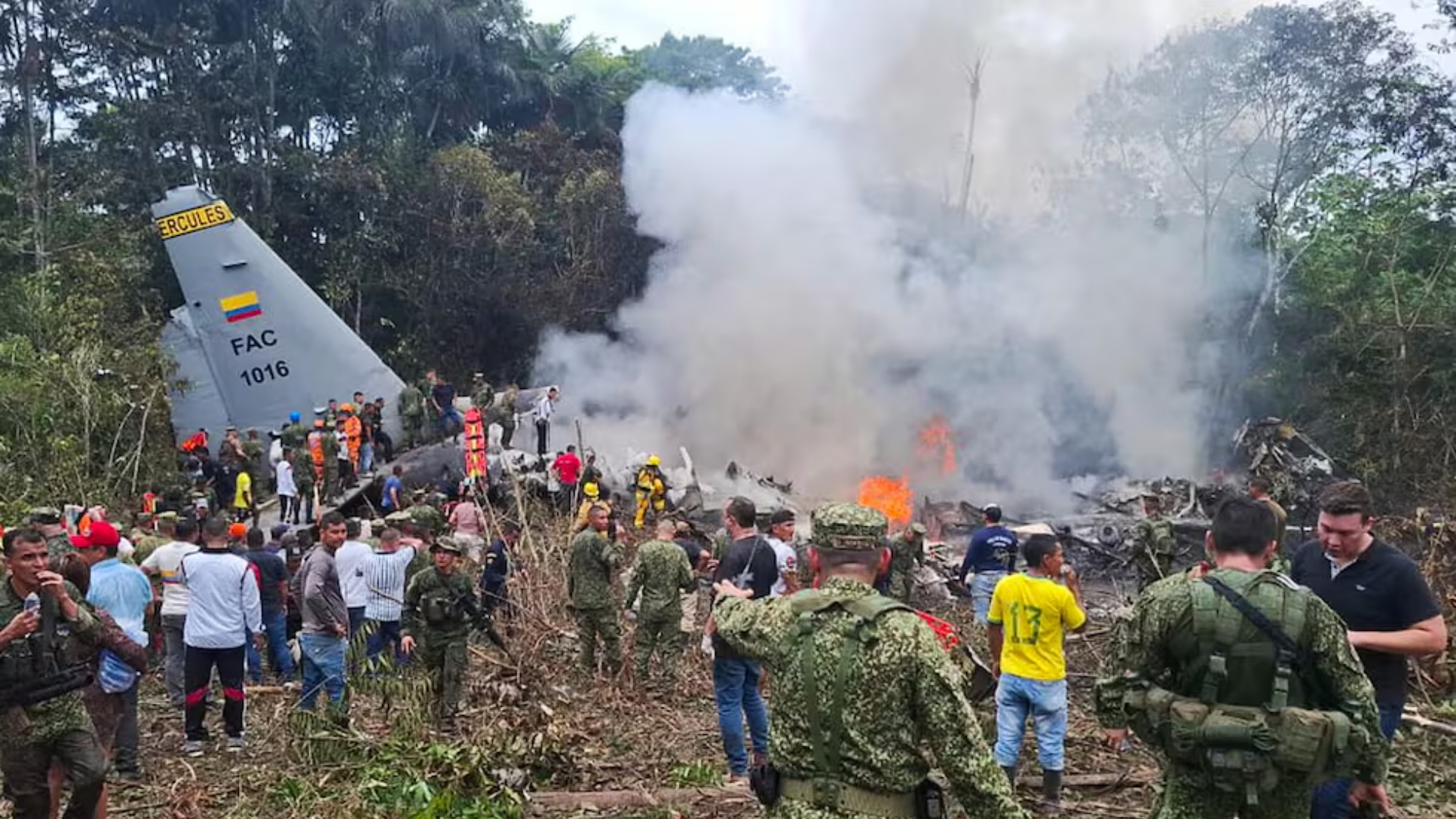 Accidente de Hércules C-130 deja decenas de víctimas en Colombia