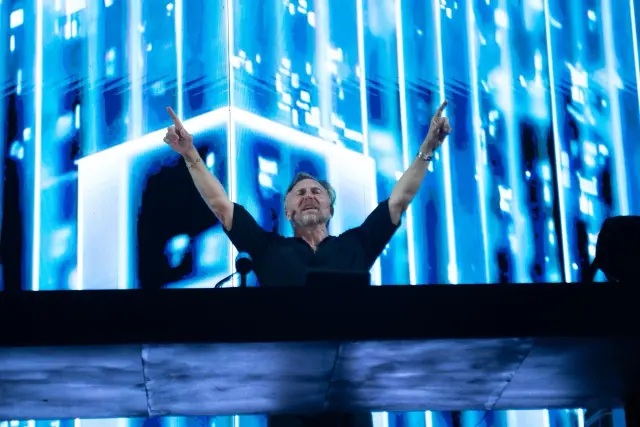 David Guetta durante su presentación en el Estadio Quisqueya en Santo Domingo