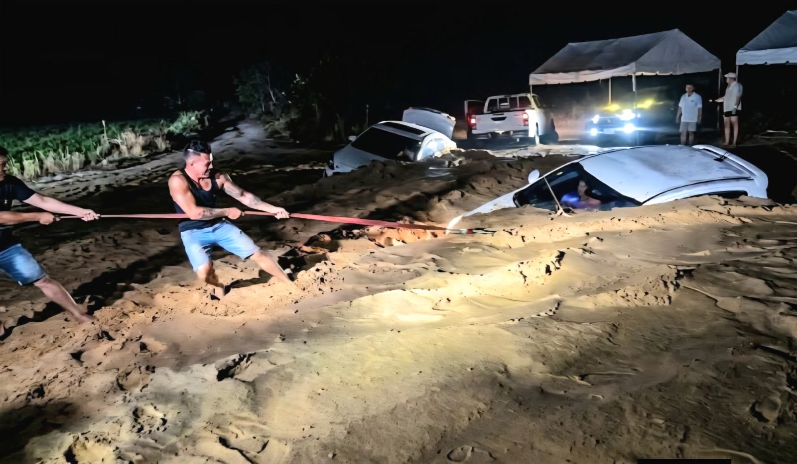 Autoridades evalúan daños tras desbordamiento en Rancho Arriba