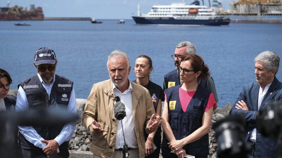 OMS confirma bajo riesgo de hantavirus en crucero MV Hondius en Tenerife.
