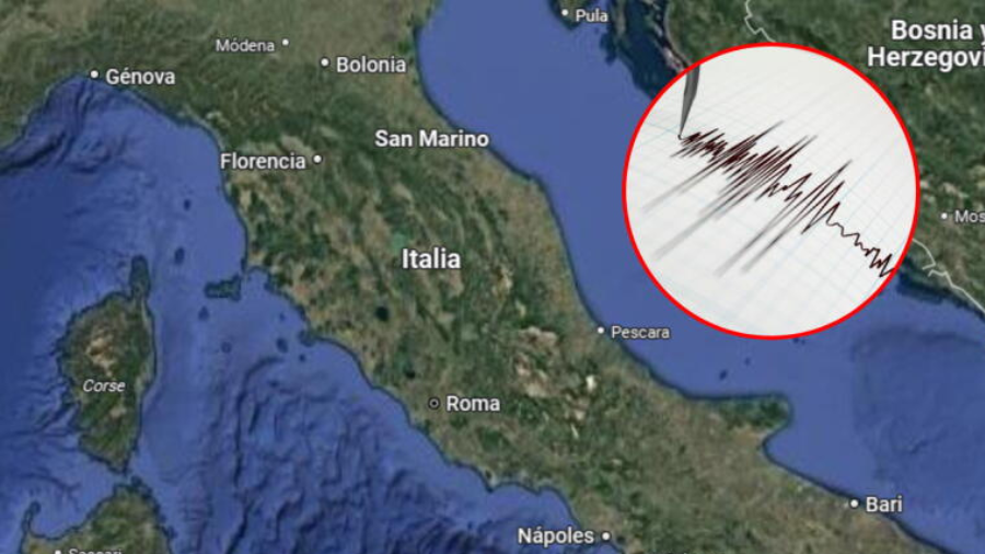 Un terremoto de magnitud 6,2 sacudió la madrugada de este martes el sur de Italia.