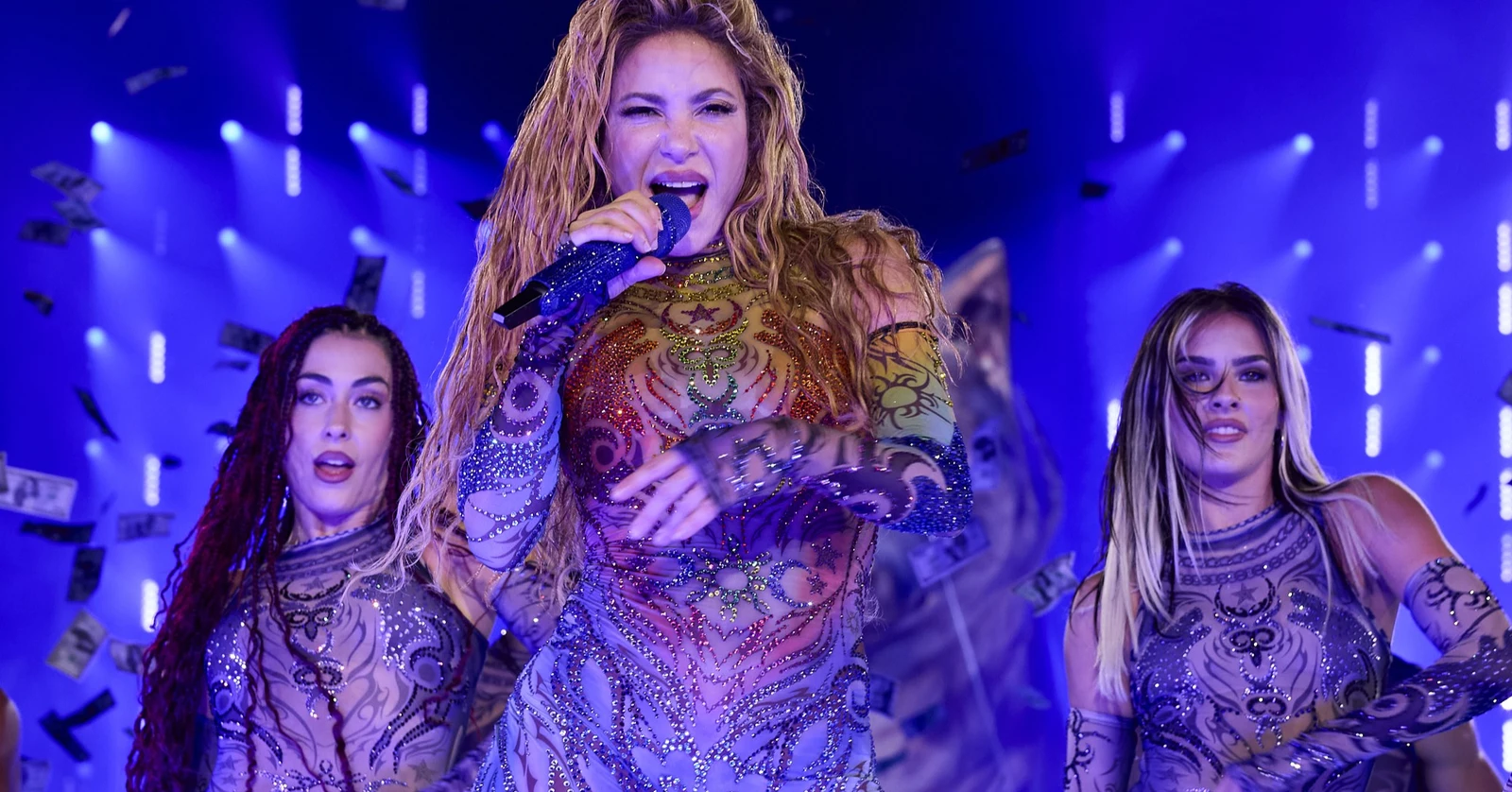 Shakira durante su residencia de conciertos en Madrid como parte de Las Mujeres Ya No Lloran Tour.